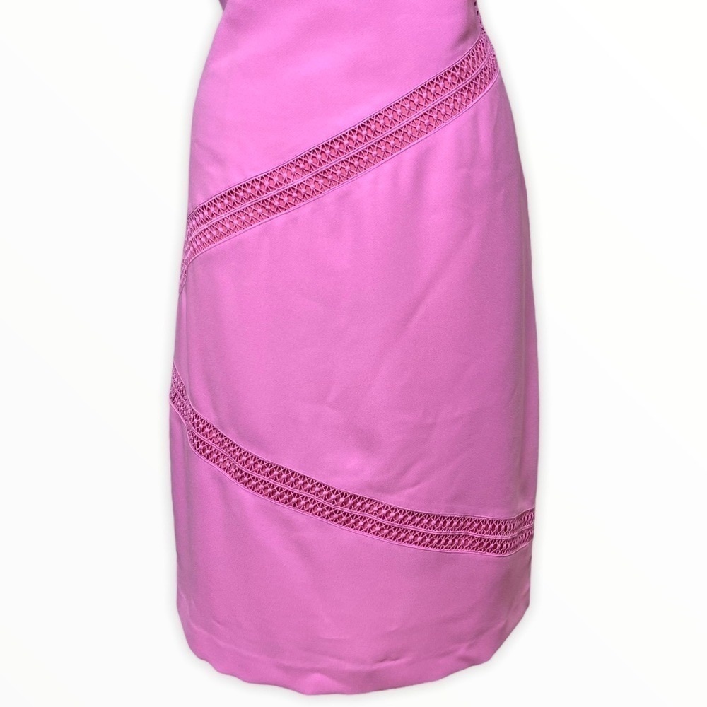 Banana Republic Pink Shift Dress w Lace Trim 6 Small Nwt - Picture 5 of 11